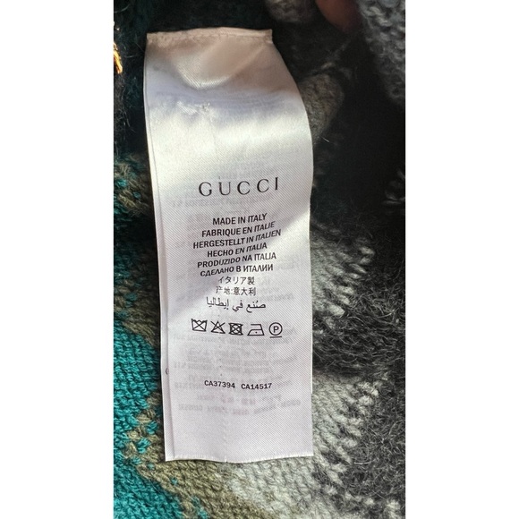 Gucci Geometric Pattern Cardigan In Multicolour - Picture 11 of 11